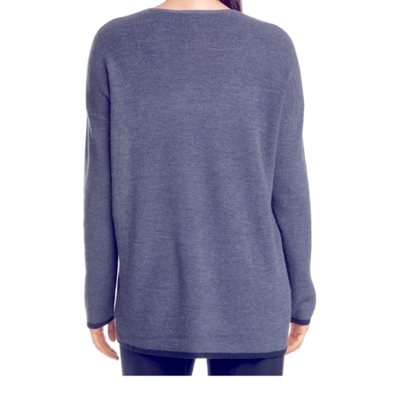 Eileen Fisher Gray Merino Wool Box Top Sweater Women’s Size XS - Picture 2 of 11
